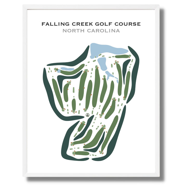 Falling Creek Golf Course, North Carolina - Printed Golf Courses