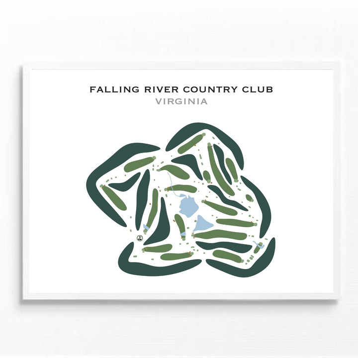 Falling River Country Club, Virginia - Printed Golf Courses
