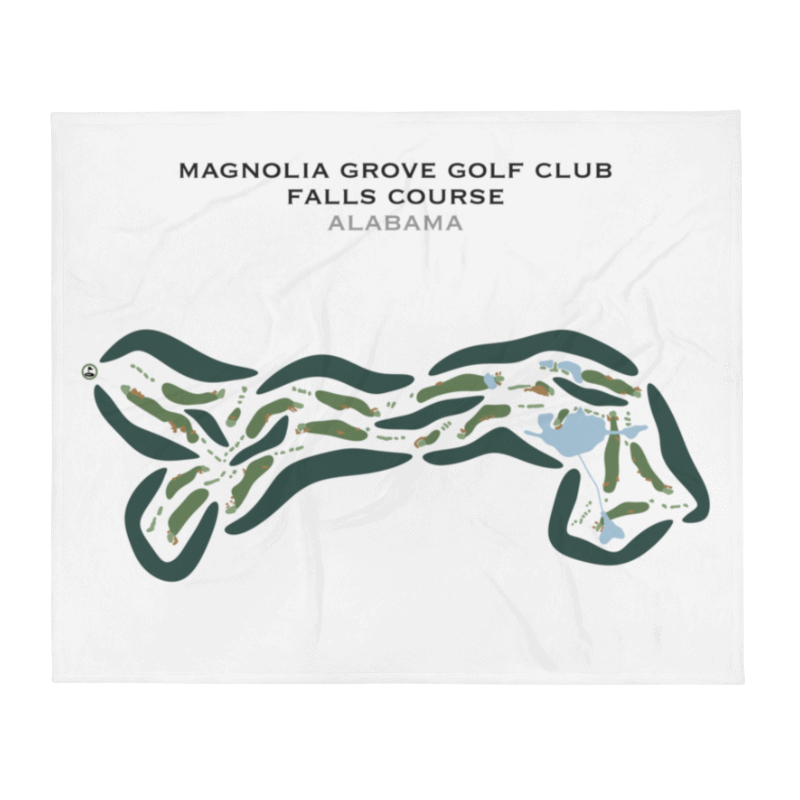 Falls Course at Magnolia Grove Golf Club, Alabama - Printed Golf Courses