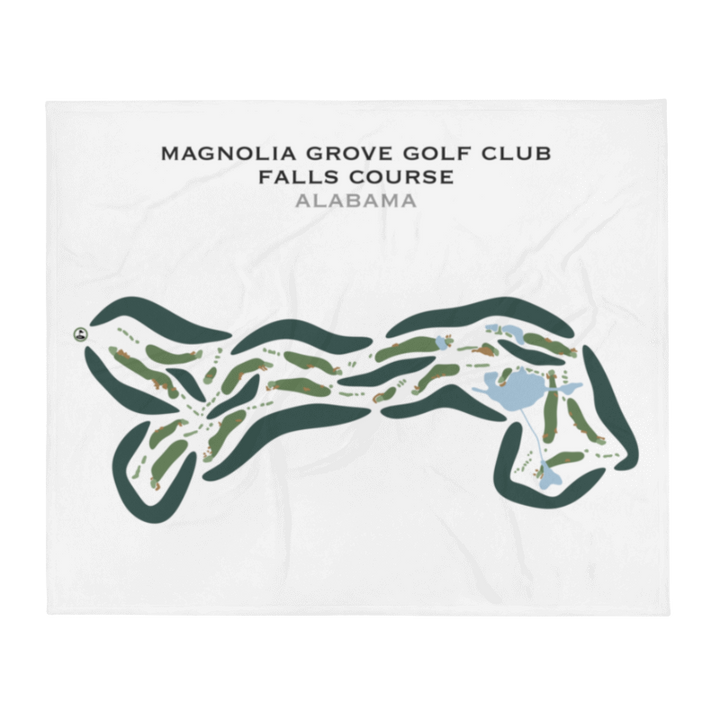 Falls Course at Magnolia Grove Golf Club, Alabama - Printed Golf Courses