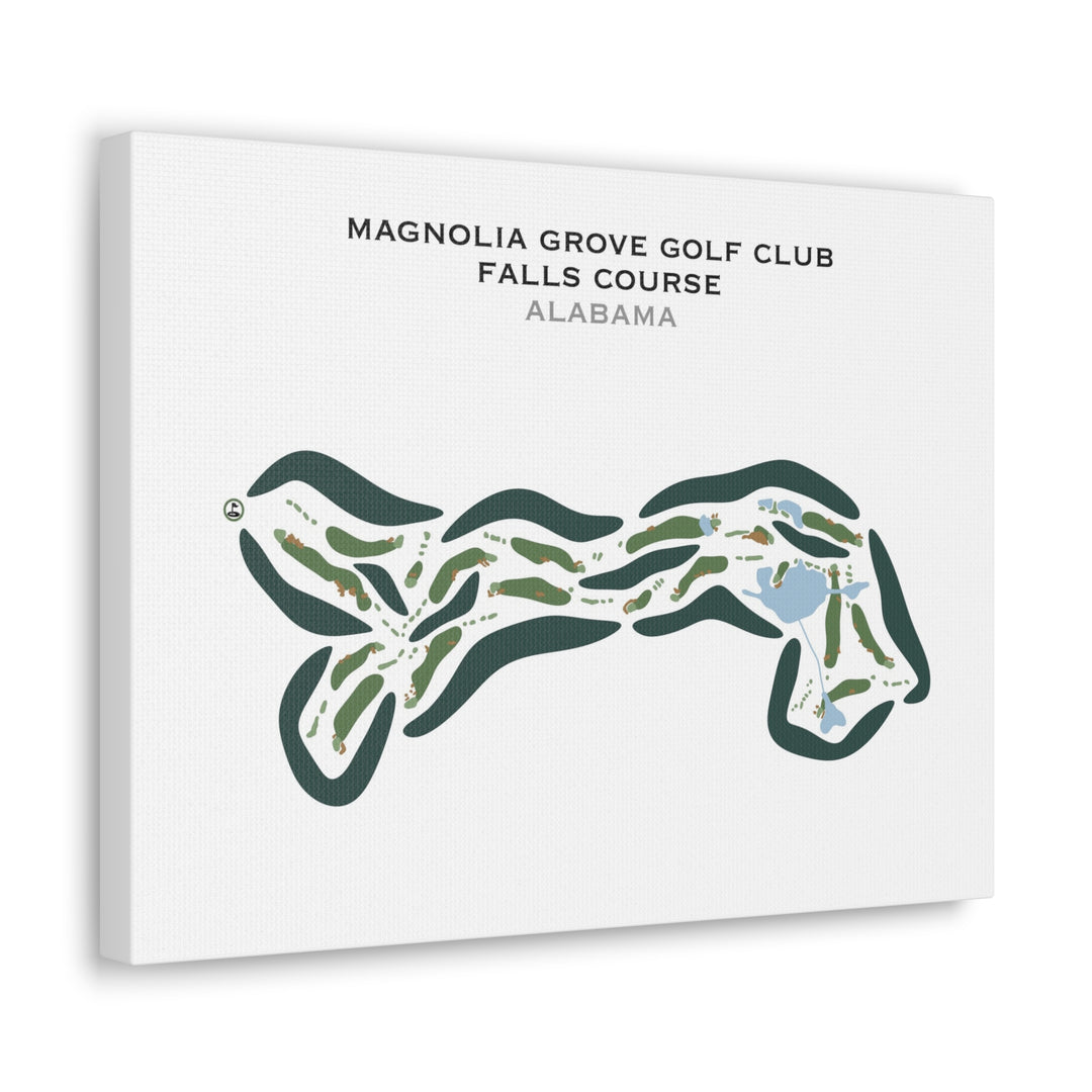 Falls Course at Magnolia Grove Golf Club, Alabama - Printed Golf Courses