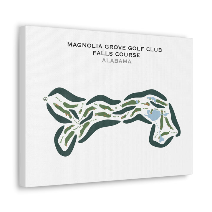 Falls Course at Magnolia Grove Golf Club, Alabama - Printed Golf Courses