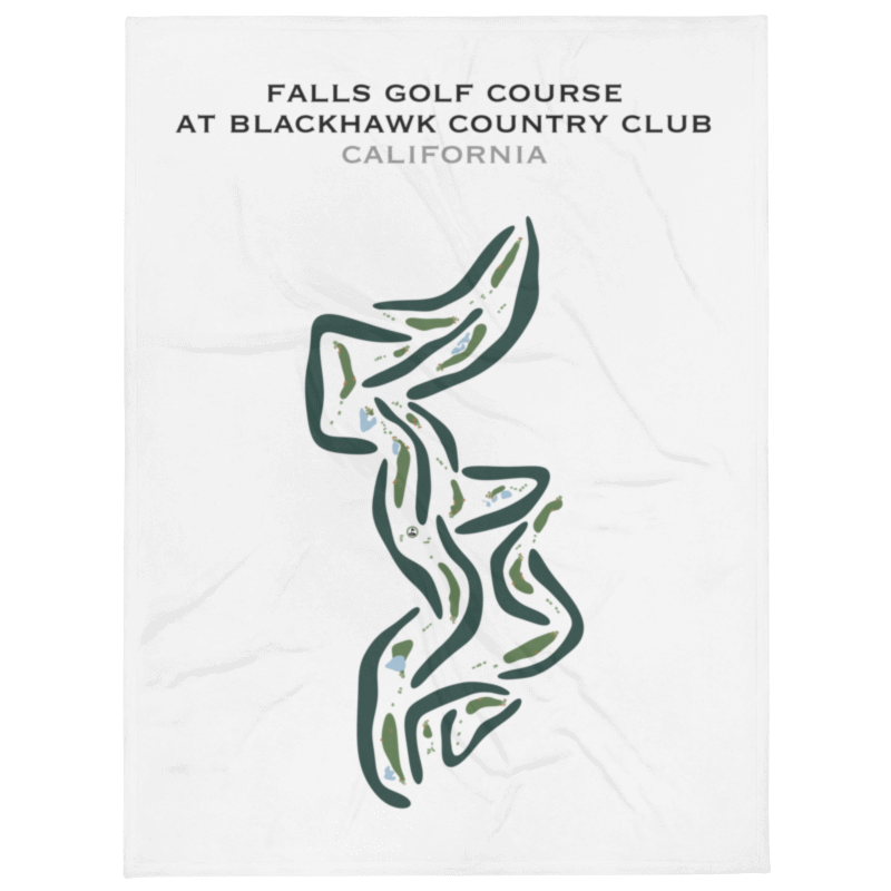 Falls Golf Course at Blackhawk Country Club, California - Printed Golf Courses