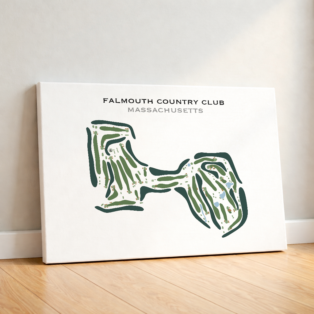 Falmouth Country Club, Massachusetts - Printed Golf Course
