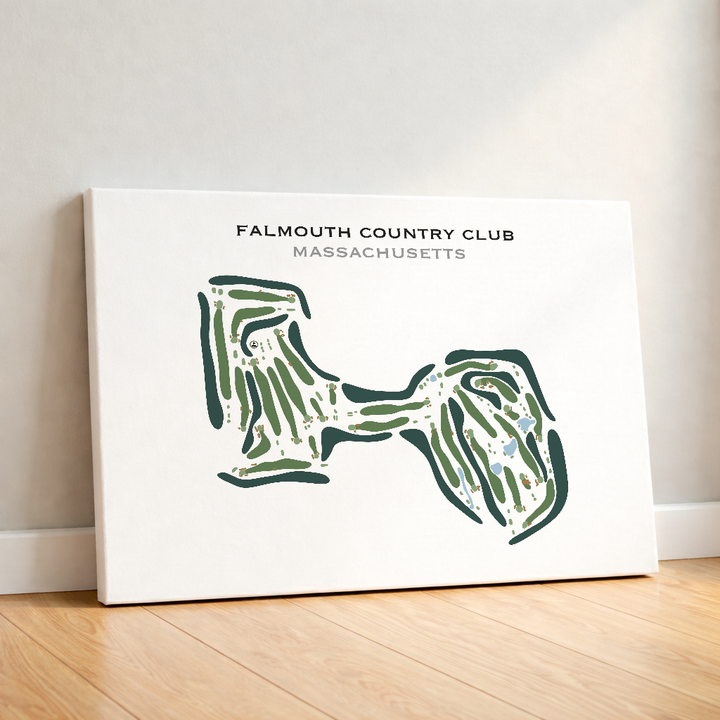Falmouth Country Club, Massachusetts - Printed Golf Course