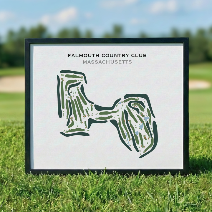 Falmouth Country Club, Massachusetts - Printed Golf Course