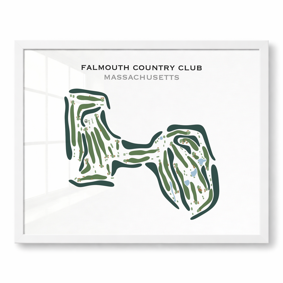 Falmouth Country Club, Massachusetts - Printed Golf Course