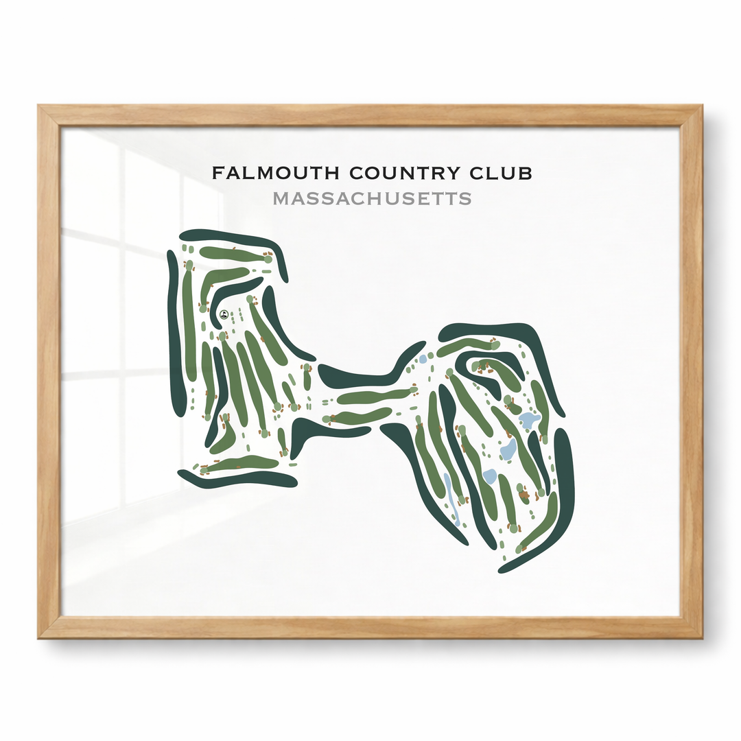 Falmouth Country Club, Massachusetts - Printed Golf Course