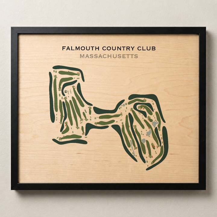 Falmouth Country Club, Massachusetts - Printed Golf Course
