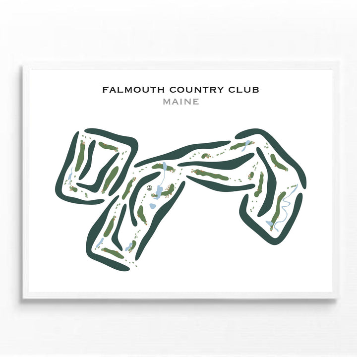 Falmouth Country Club, Maine - Printed Golf Courses