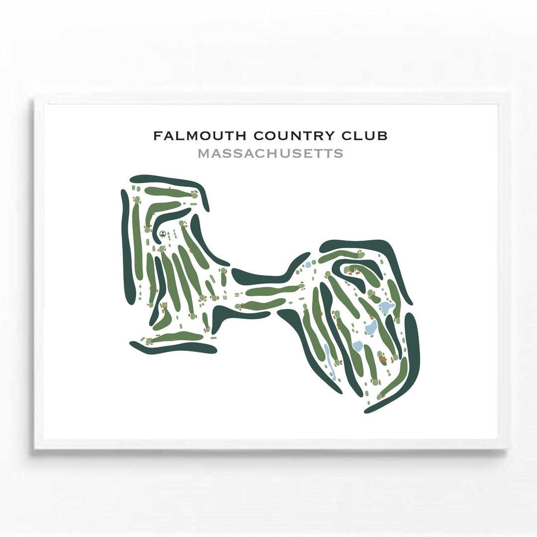 Falmouth Country Club, Massachusetts - Printed Golf Course