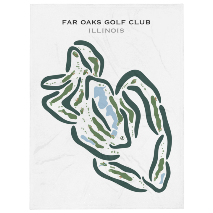 Far Oaks Golf Club, Caseyville, Illinois - Printed Golf Courses