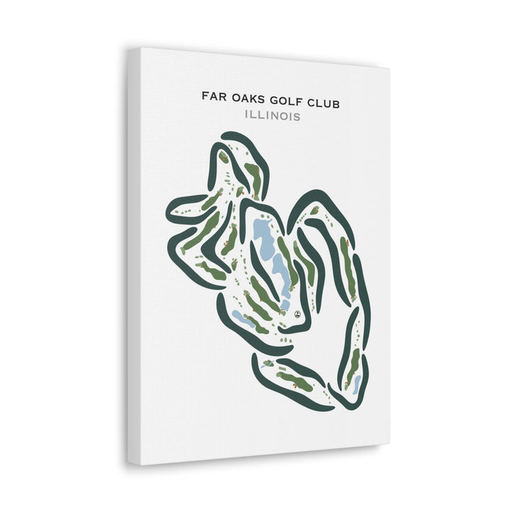 Far Oaks Golf Club, Caseyville, Illinois - Printed Golf Courses