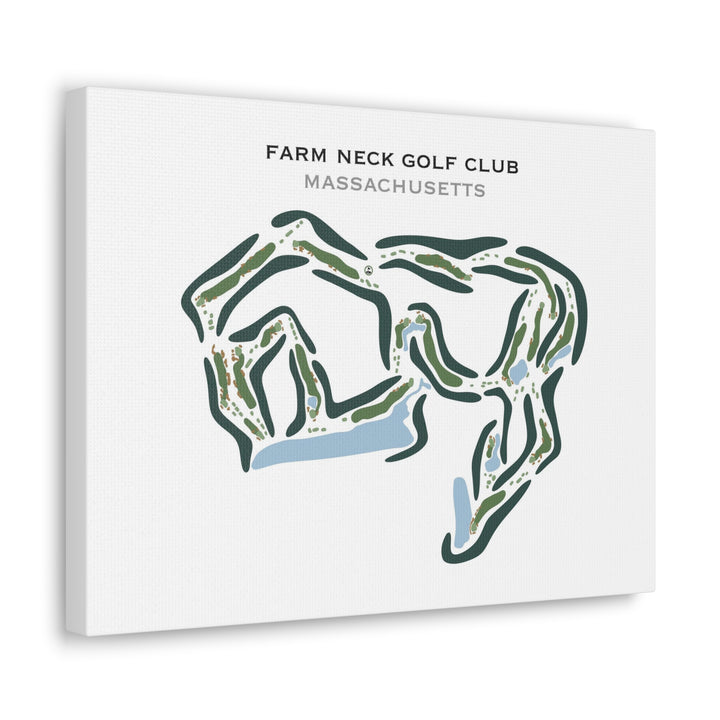 Farm Neck Golf Club, Massachusetts - Printed Golf Course