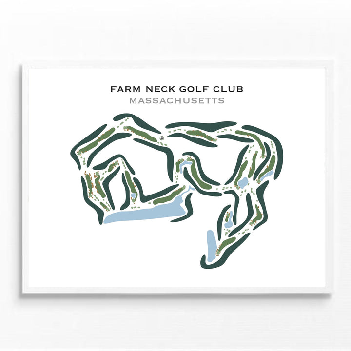 Farm Neck Golf Club, Massachusetts - Printed Golf Course