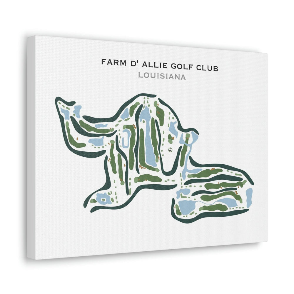Farm d'Allie Golf Club, Louisiana - Printed Golf Courses - Golf Course Prints