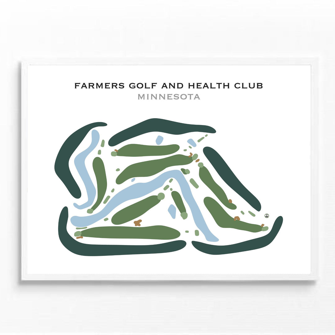 Farmers Golf & Health Club, Minnesota - Printed Golf Courses