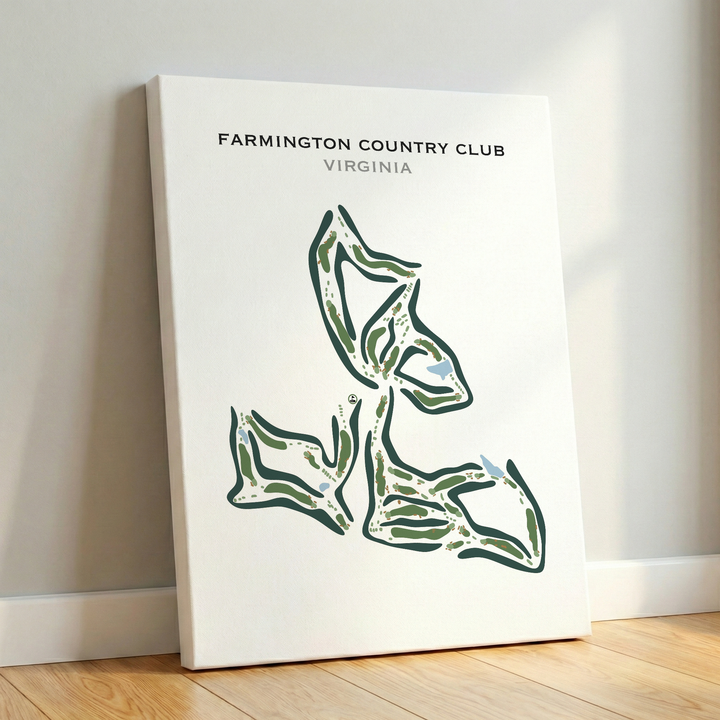 Farmington Country Club, Virginia - Printed Golf Courses