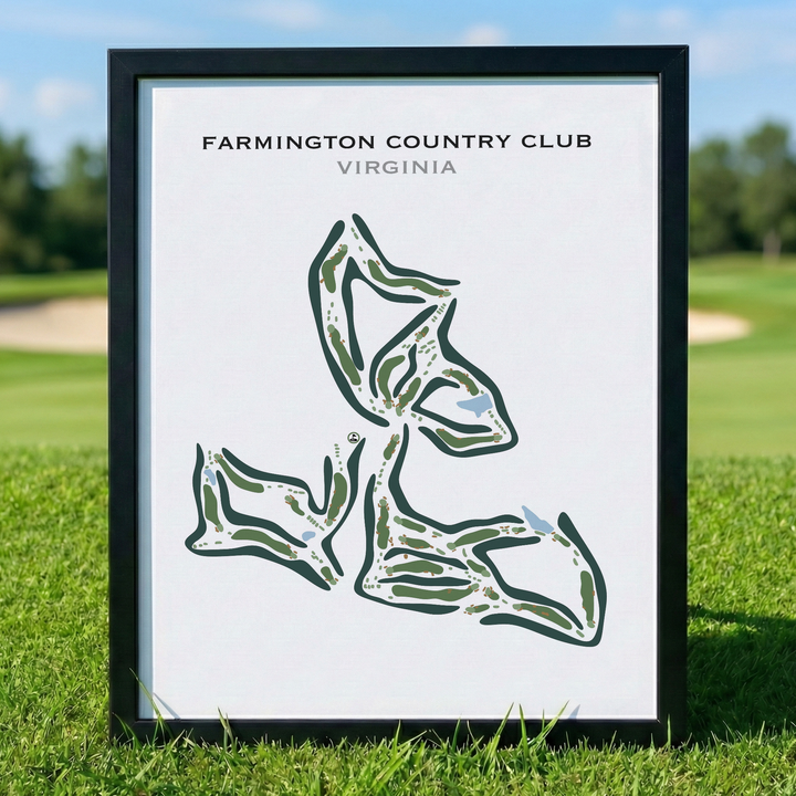 Farmington Country Club, Virginia - Printed Golf Courses