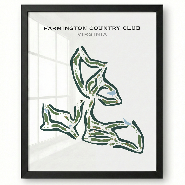 Farmington Country Club, Virginia - Printed Golf Courses
