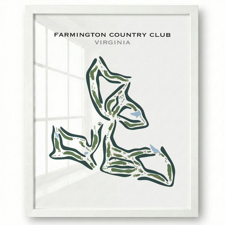 Farmington Country Club, Virginia - Printed Golf Courses