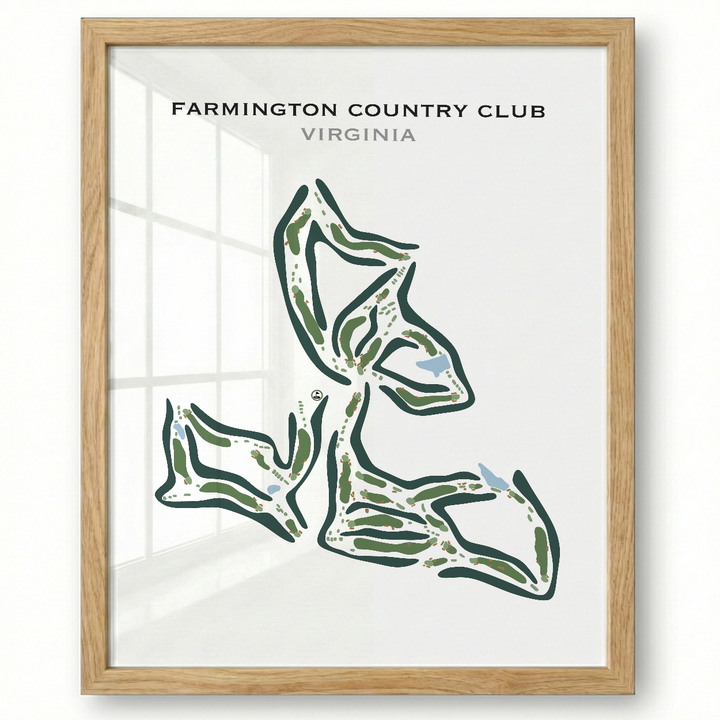 Farmington Country Club, Virginia - Printed Golf Courses