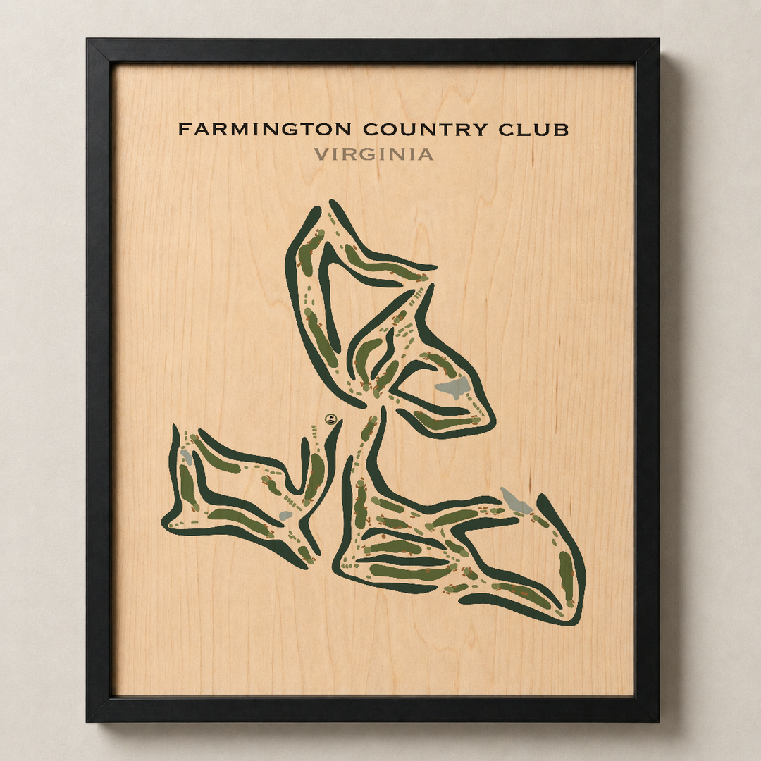 Farmington Country Club, Virginia - Printed Golf Courses