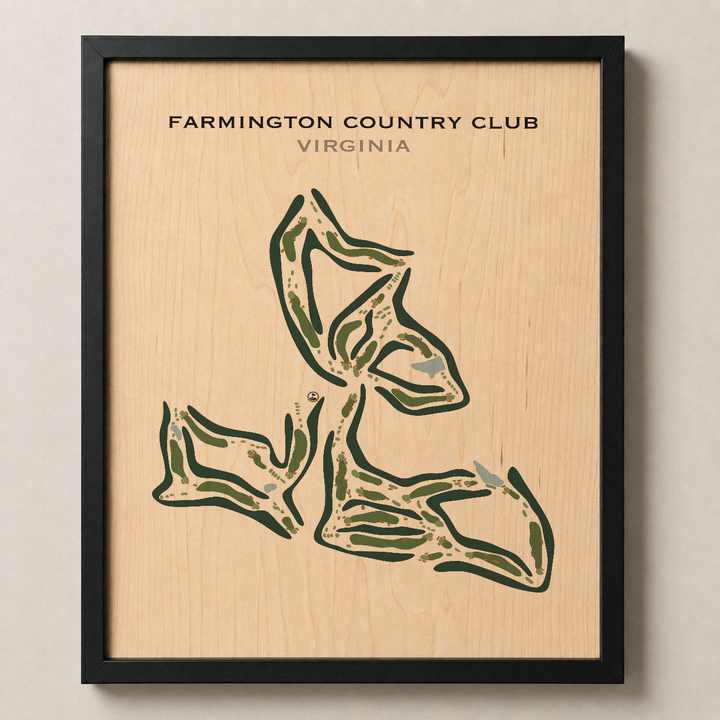 Farmington Country Club, Virginia - Printed Golf Courses