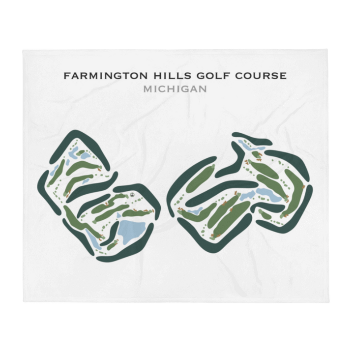 Farmington Hills Golf Course, Michigan (18 Hole) - Printed Golf Courses