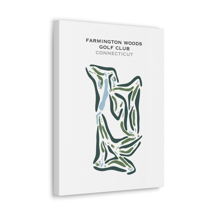 Farmington Woods Golf Club, Connecticut - Printed Golf Courses