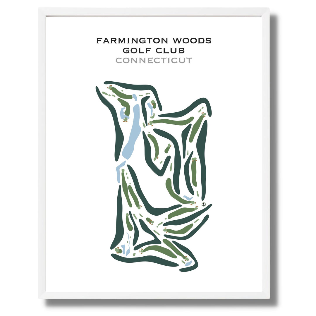 Farmington Woods Golf Club, Connecticut - Printed Golf Courses