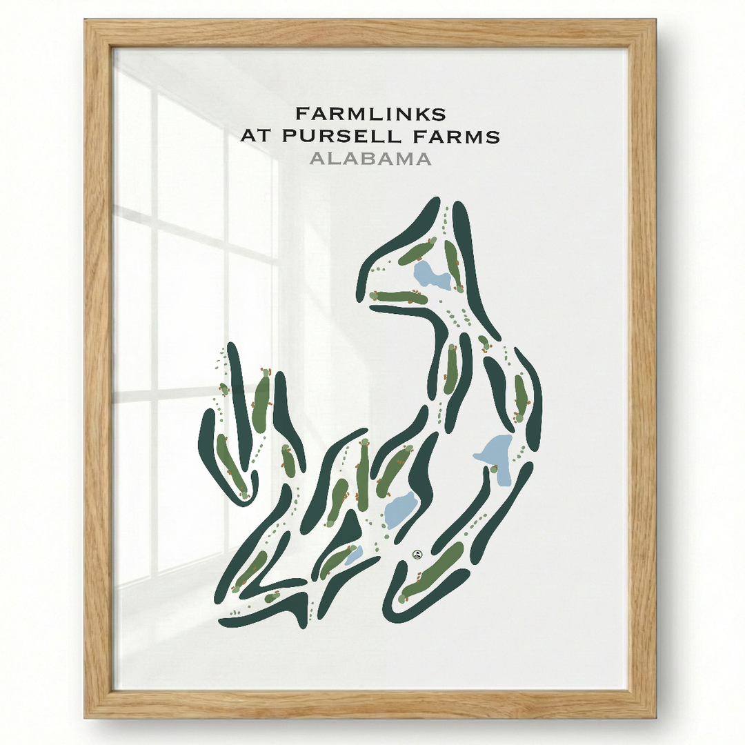FarmLinks at Pursell Farms, Alabama - Printed Golf Course