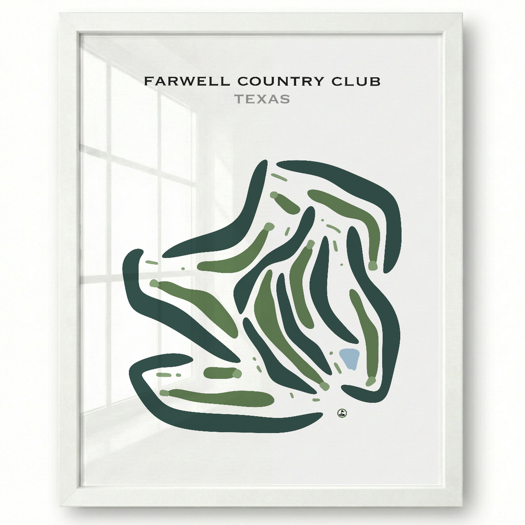 Farwell Country Club, Texas - Printed Golf Courses
