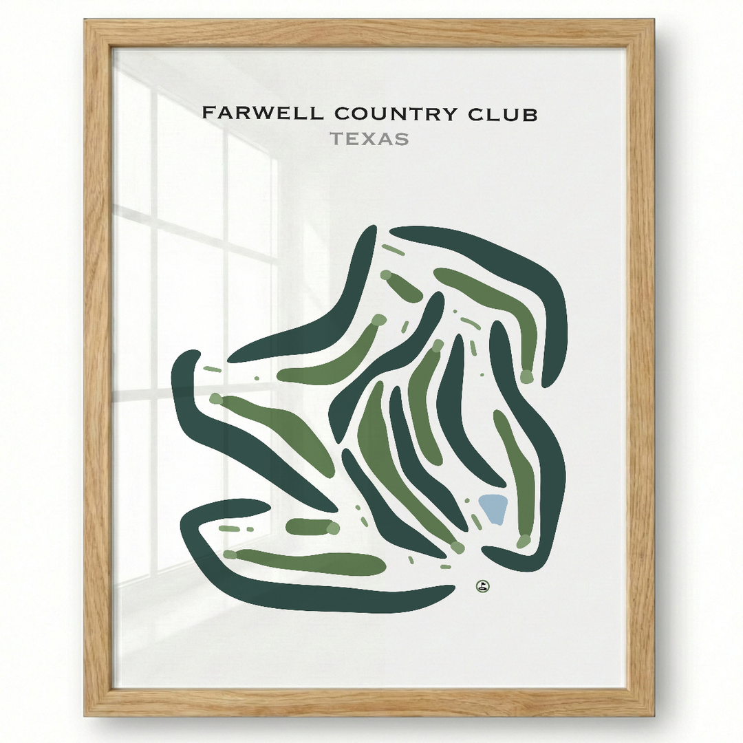 Farwell Country Club, Texas - Printed Golf Courses