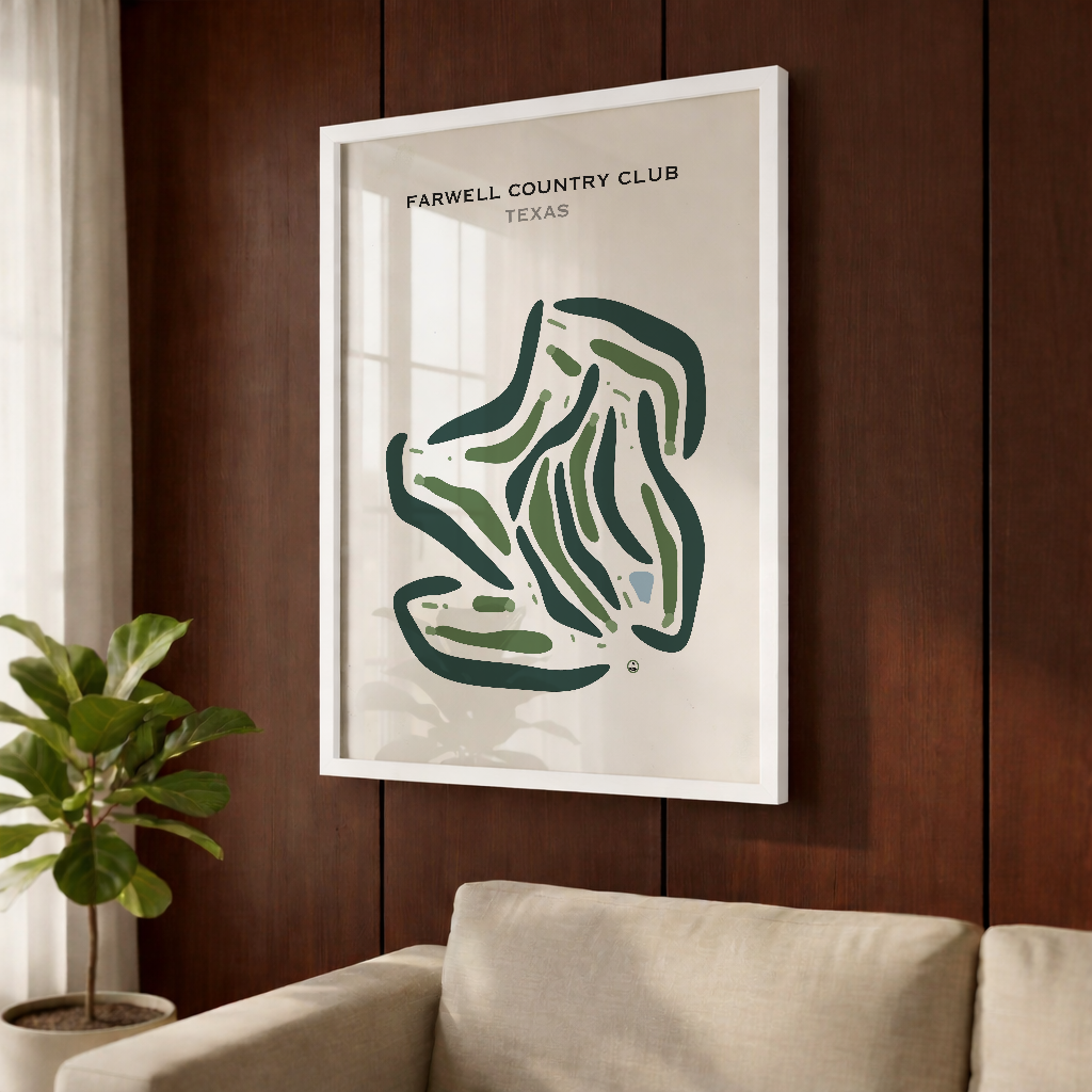 Farwell Country Club, Texas - Printed Golf Courses