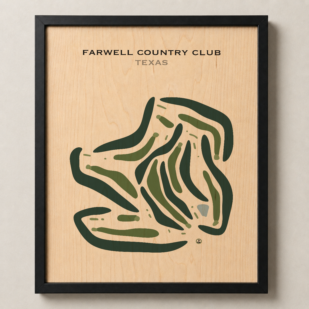 Farwell Country Club, Texas - Printed Golf Courses