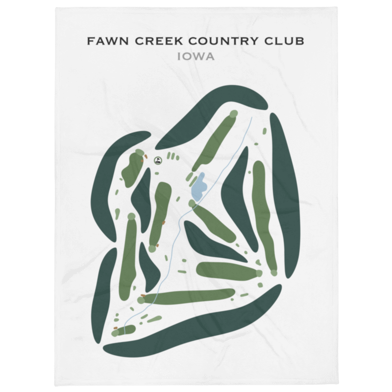 Fawn Creek Country Club, Iowa - Printed Golf Courses