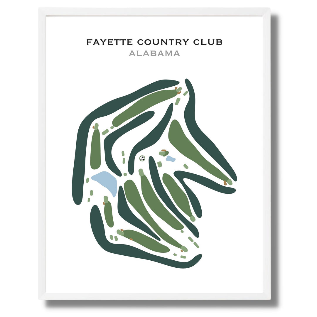 Fayette Country Club, Alabama - Printed Golf Courses