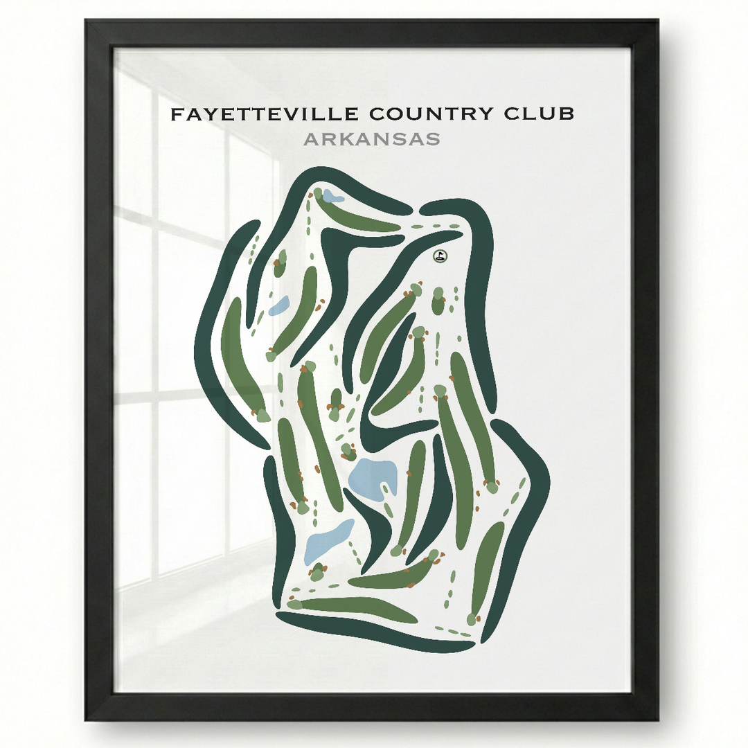 Fayetteville Country Club, Arkansas - Printed Golf Courses