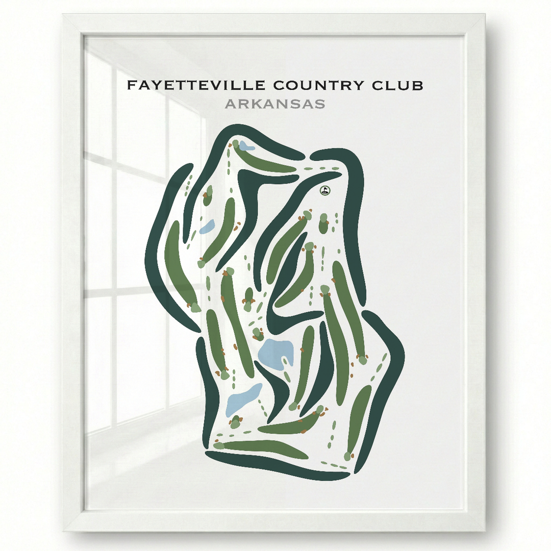 Fayetteville Country Club, Arkansas - Printed Golf Courses