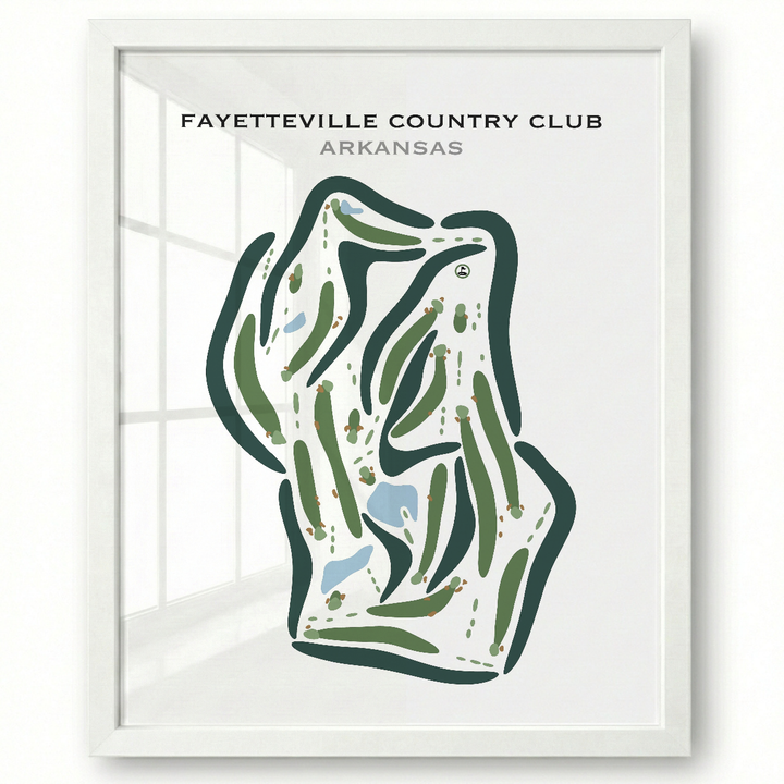 Fayetteville Country Club, Arkansas - Printed Golf Courses