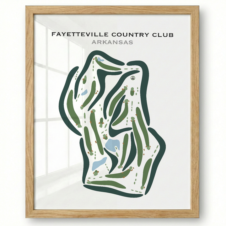 Fayetteville Country Club, Arkansas - Printed Golf Courses