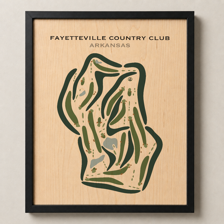 Fayetteville Country Club, Arkansas - Printed Golf Courses