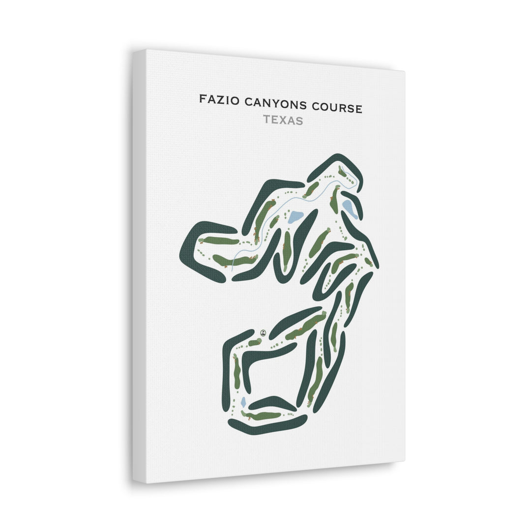 Fazio Canyons Golf Course, Texas - Printed Golf Courses