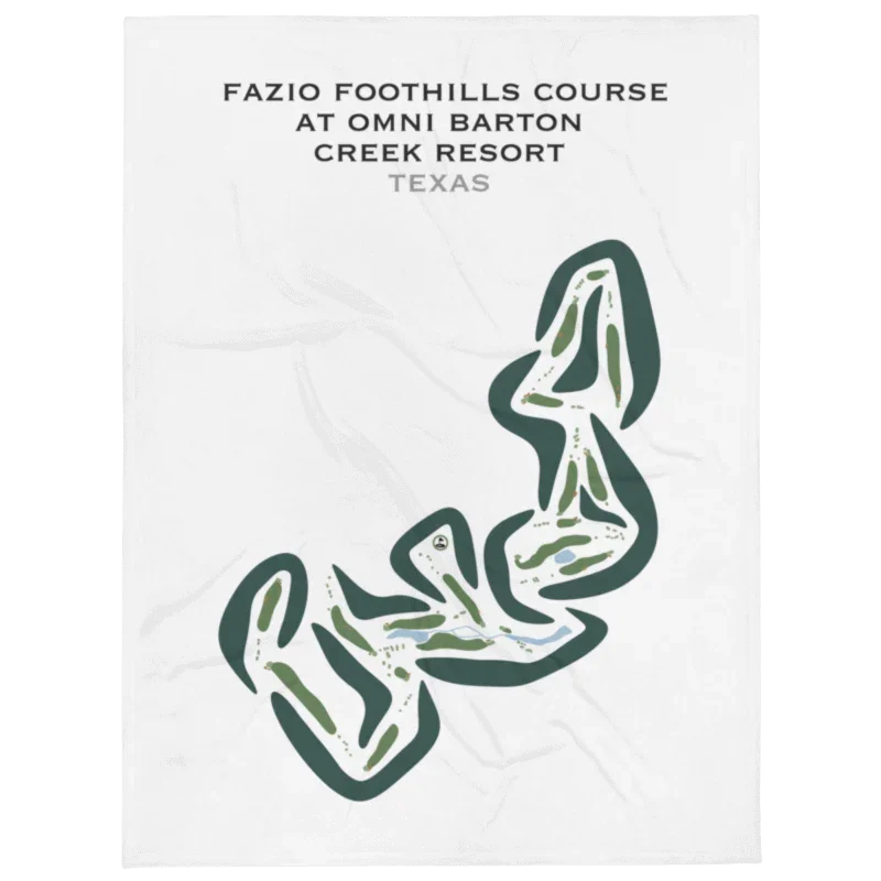 Fazio Foothills Golf Course at Omni Barton Creek Resort, Texas - Printed Golf Courses