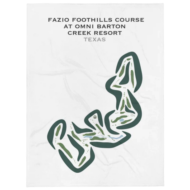 Fazio Foothills Golf Course at Omni Barton Creek Resort, Texas - Printed Golf Courses