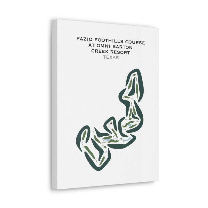 Fazio Foothills Golf Course at Omni Barton Creek Resort, Texas - Printed Golf Courses