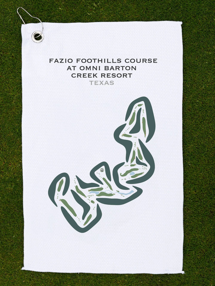 Fazio Foothills Golf Course at Omni Barton Creek Resort, Texas - Printed Golf Courses