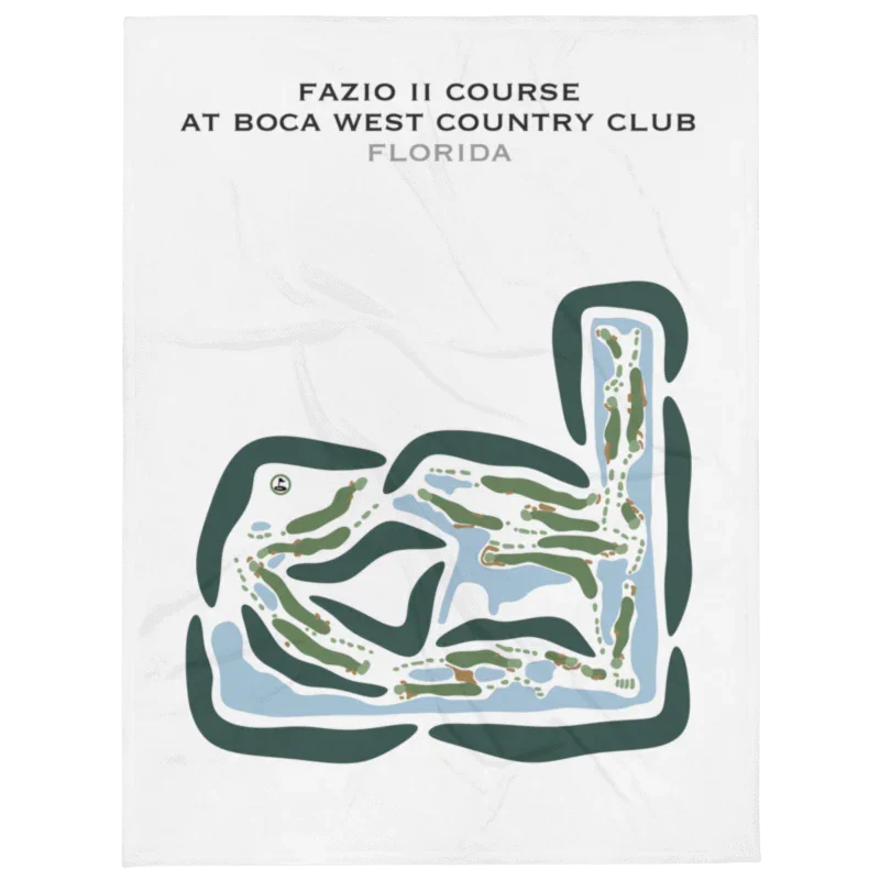 Fazio II Course at Boca West Country Club, Florida - Printed Golf Courses