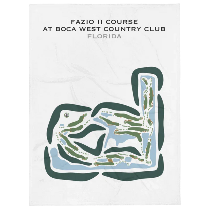 Fazio II Course at Boca West Country Club, Florida - Printed Golf Courses